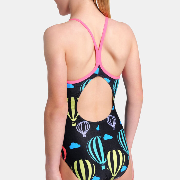 Arena Kids' Balloons One-Piece Swimsuit Black Arena Kids' Balloons One-Piece Swimsuit Black image number 3