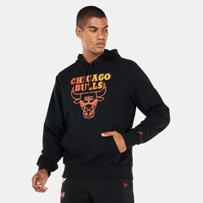 New Era Men's NBA Chicago Bulls Neon Fade Hoodie Black