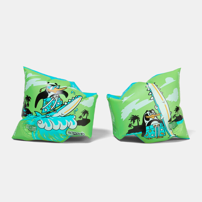 Speedo Kids' Character Printed Swimming Armbands Green Speedo Kids' Character Printed Swimming Armbands Green image number 0
