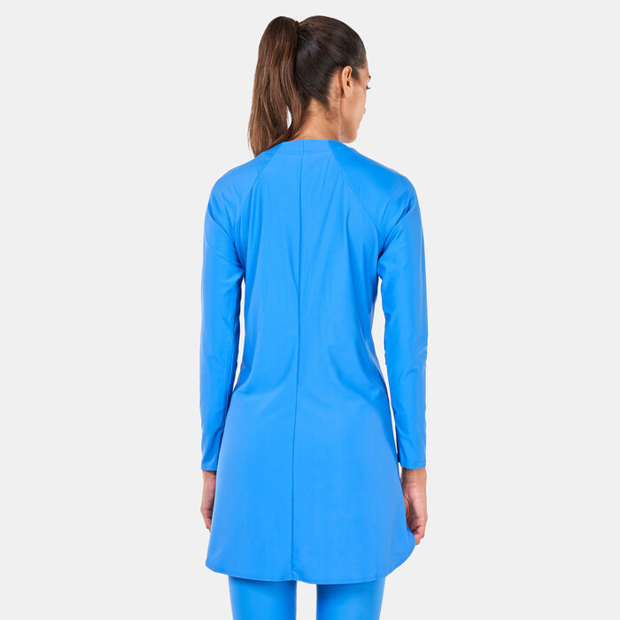 Nike Swim Women's Victory Full-Coverage Solid Swimming Tunic Blue Nike Swim Women's Victory Full-Coverage Solid Swimming Tunic Blue image number 1