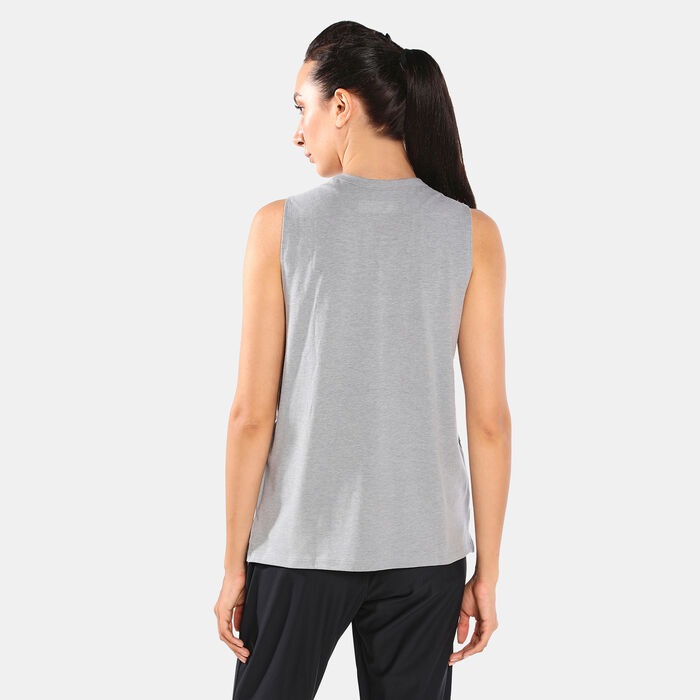 Under Armour Women's UA Chop Block Print Muscle Tank Top Grey Under Armour Women's UA Chop Block Print Muscle Tank Top Grey image number 1