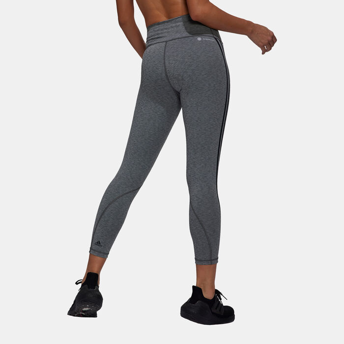 adidas Women's Optime Training Icons 7/8 Leggings Grey image number 1