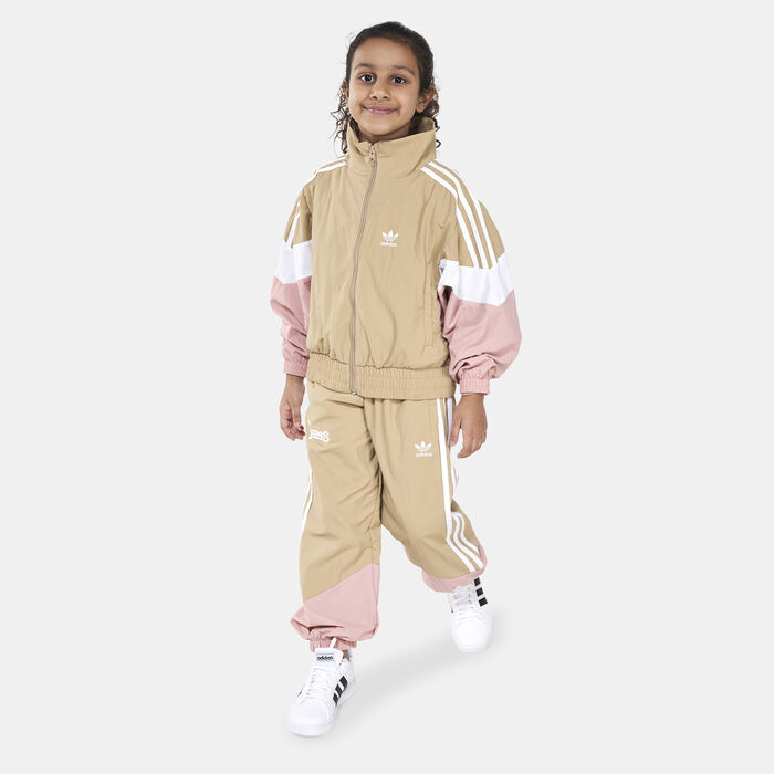 adidas Originals Kids' Woven Track Pants Beige adidas Originals Kids' Woven Track Pants Beige image number 2