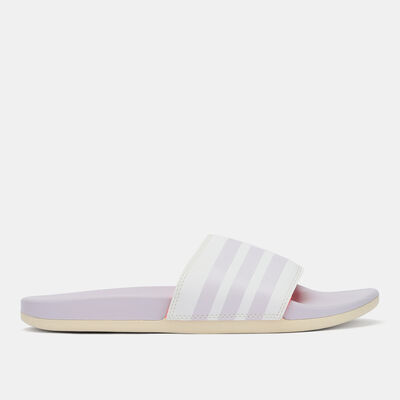 adidas Women's Adilette Comfort Slides Purple