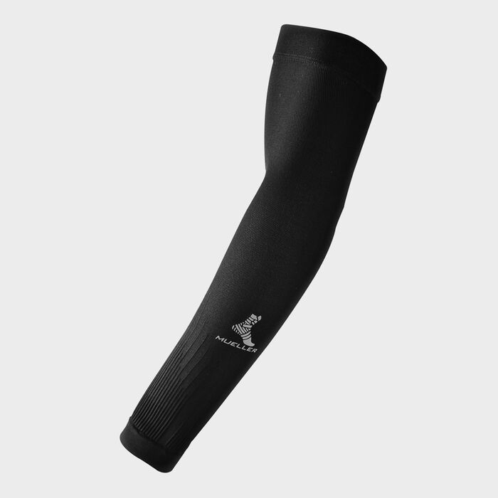 Mueller Graduated Compression Arm Sleeves Black Mueller Graduated Compression Arm Sleeves Black image number 0