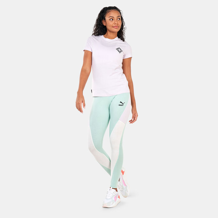 PUMA Women's SWxP Leggings Green PUMA Women's SWxP Leggings Green image number 2