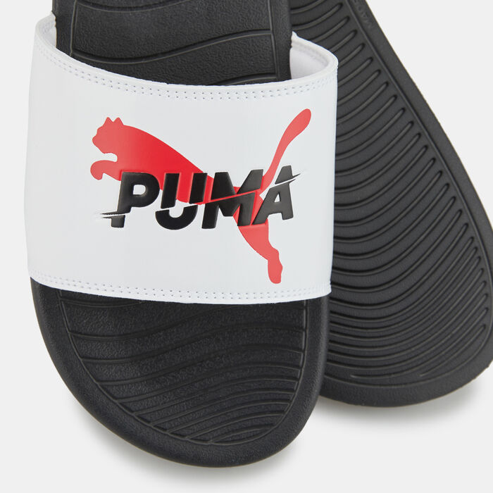 PUMA Men's Popcat 20 Slides White image number 2