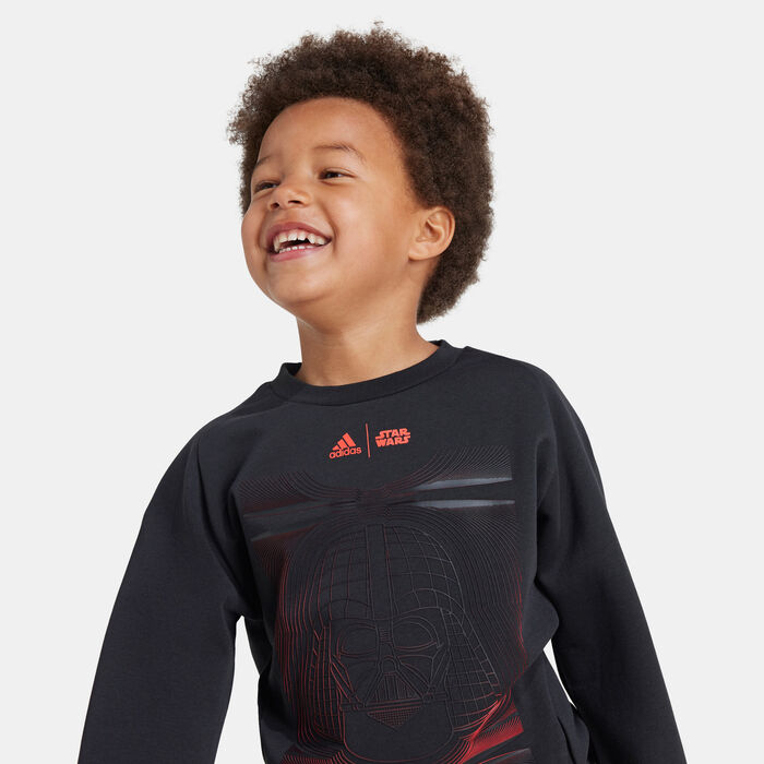 adidas Kids' Star Wars Z.N.E. Sweatshirt and Joggers Set (Younger Kids) Black image number 3