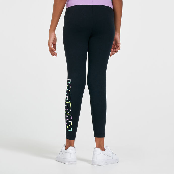 Jordan Kids' Air Jumpman Are For Girls Leggings Black Jordan Kids' Air Jumpman Are For Girls Leggings Black image number 1