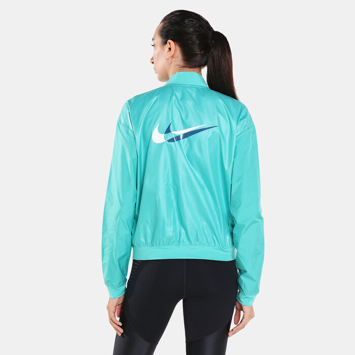 Nike Women's Swoosh Running Jacket Green image number 1