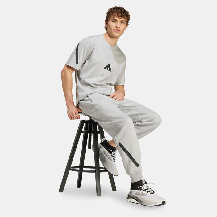 adidas Men's Z.N.E. T-Shirt Grey adidas Men's Z.N.E. T-Shirt Grey image number 2