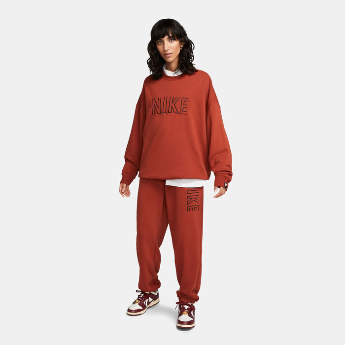Nike Women's Oversized French Terry Sweatshirt Brown Nike Women's Oversized French Terry Sweatshirt Brown image number 2