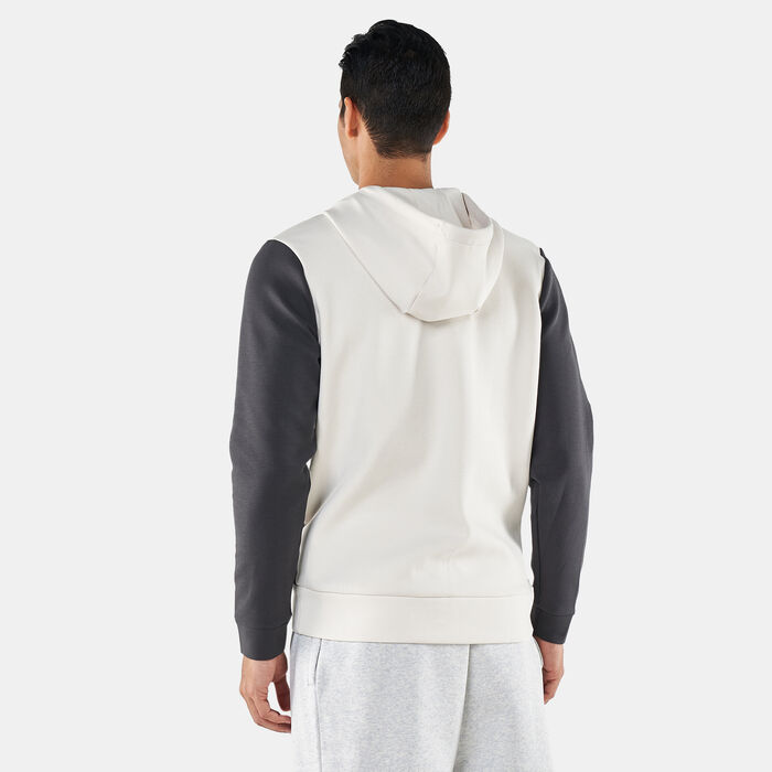 Under Armour Men's UA Summit Knit Full Zip Hoodie Beige Under Armour Men's UA Summit Knit Full Zip Hoodie Beige image number 1