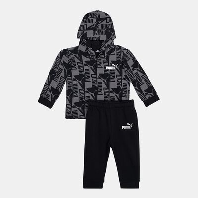 PUMA  Kids' Minicats Power Hoodie and Sweatpants Set (Baby and Toddlers) Black