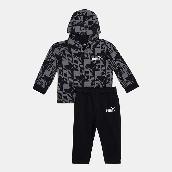 PUMA  Kids' Minicats Power Hoodie and Sweatpants Set (Baby and Toddlers) Black image number 0