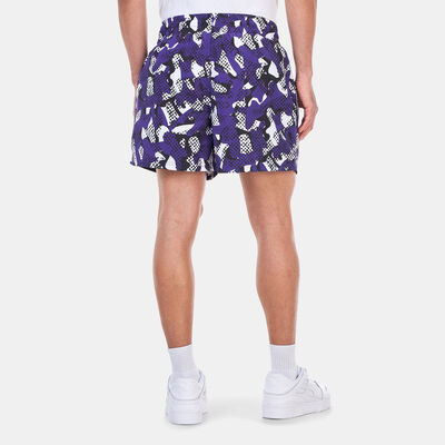 New Era Men's NBA Los Angeles Lakers All Over Print Shorts Purple
