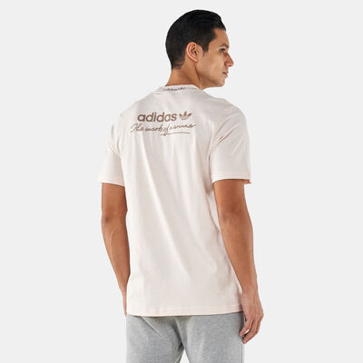 adidas Originals Men's Trefoil Linear T-Shirt Beige
