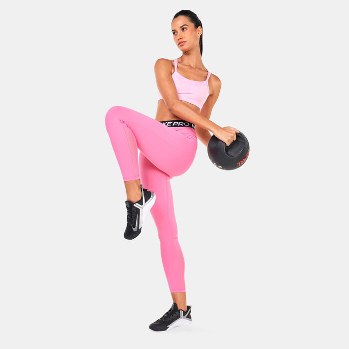 Nike Women's Pro 365 High-Rise 7/8 Leggings Pink image number 2