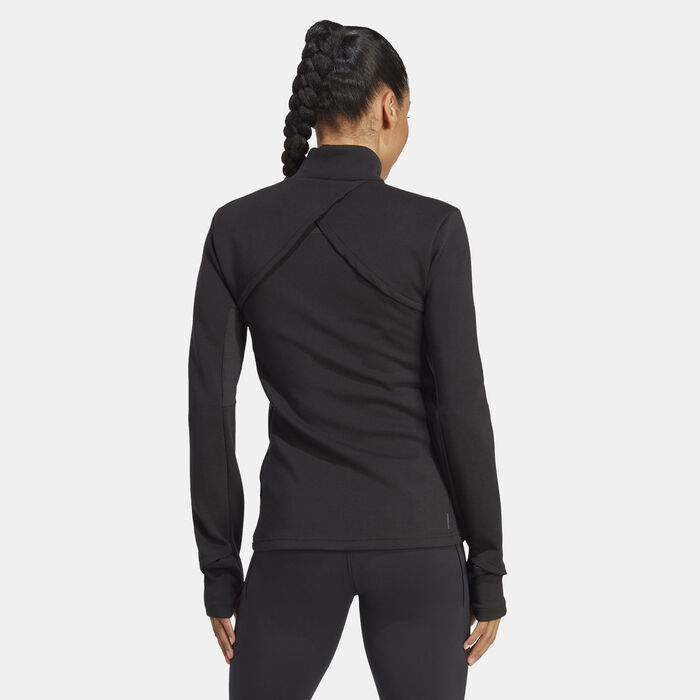 adidas Women's Training Cover Up Jacket Black adidas Women's Training Cover Up Jacket Black image number 1