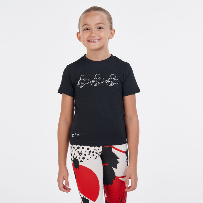 adidas Originals Kids' Mickey & Friends T-Shirt Black adidas Originals Kids' Mickey & Friends T-Shirt Black image number 0