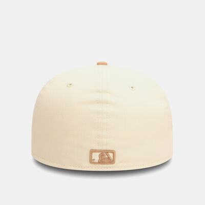 New Era Men's MLB New York Yankees Side Patch 59FIFTY Cap Beige