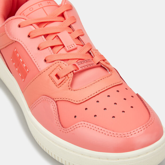 Tommy Hilfiger Women's Retro Basketball Glossy Shoe Pink Tommy Hilfiger Women's Retro Basketball Glossy Shoe Pink image number 4
