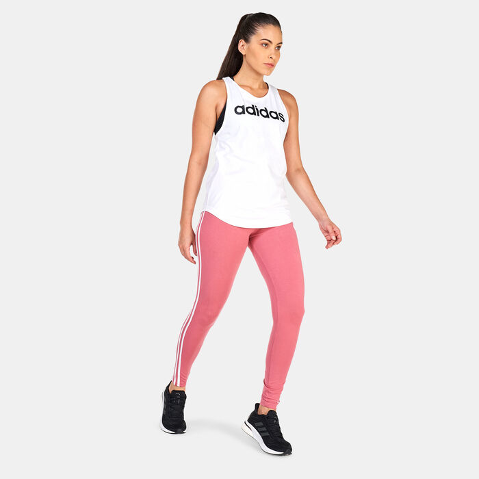adidas Women's Essentials Loose Logo Tank Top White adidas Women's Essentials Loose Logo Tank Top White image number 2
