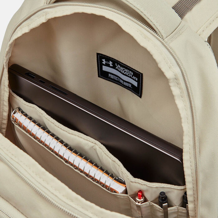 Under Armour Hustle 6.0 Backpack Beige image number 3