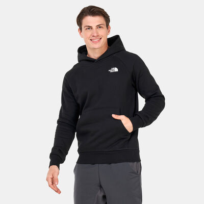 The North Face Men's Raglan Red Box Hoodie Blue