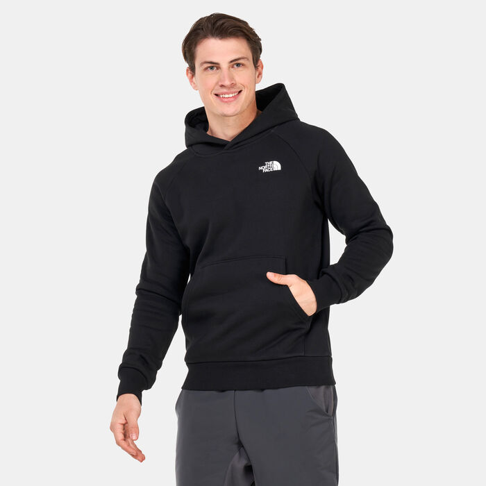 The North Face Men's Raglan Red Box Hoodie Blue The North Face Men's Raglan Red Box Hoodie Blue image number 0