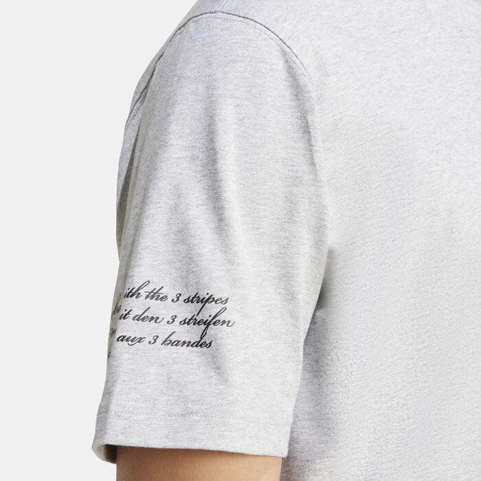 adidas Originals Men's VRCT 1 T-Shirt Grey adidas Originals Men's VRCT 1 T-Shirt Grey image number 4