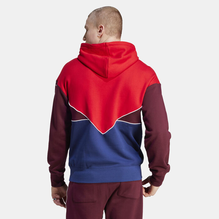 adidas Originals Men's Adicolor Archive Seasonal Hoodie Red adidas Originals Men's Adicolor Archive Seasonal Hoodie Red image number 1