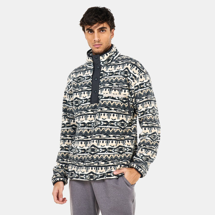 Columbia Men's Helvetia™ Half Snap Fleece Sweatshirt Beige image number 0