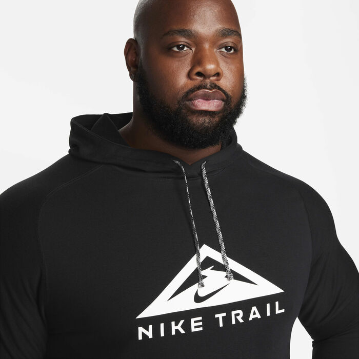 Nike Men's Trail Magic Hour Dri-FIT Running Hoodie Black Nike Men's Trail Magic Hour Dri-FIT Running Hoodie Black image number 8