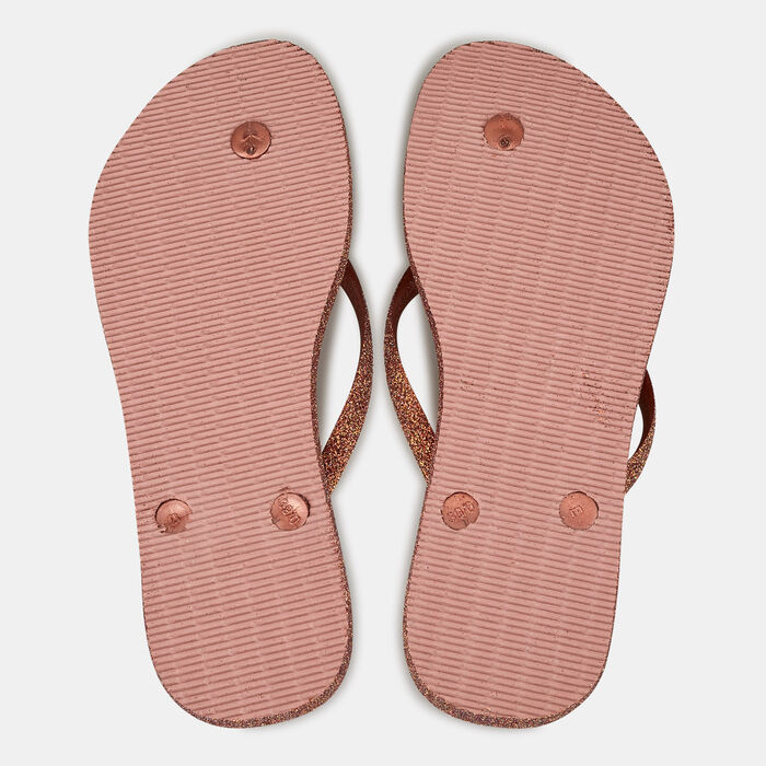 Havaianas Women's Slim Sparkle II Flip Flops Pink image number 1