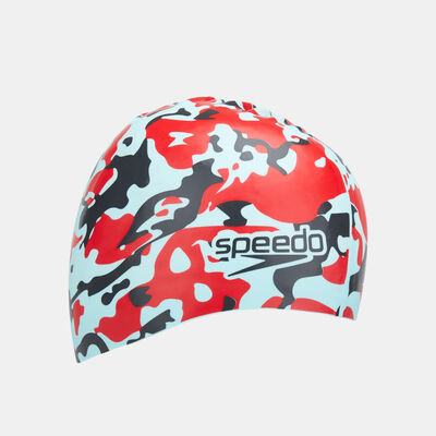Speedo Slogan Print Swimming Cap Multi Speedo Slogan Print Swimming Cap Multi