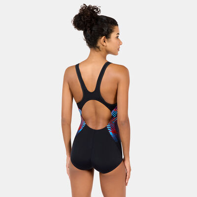 Speedo Women's Asia Fit Digital Placement Swimsuit Multi