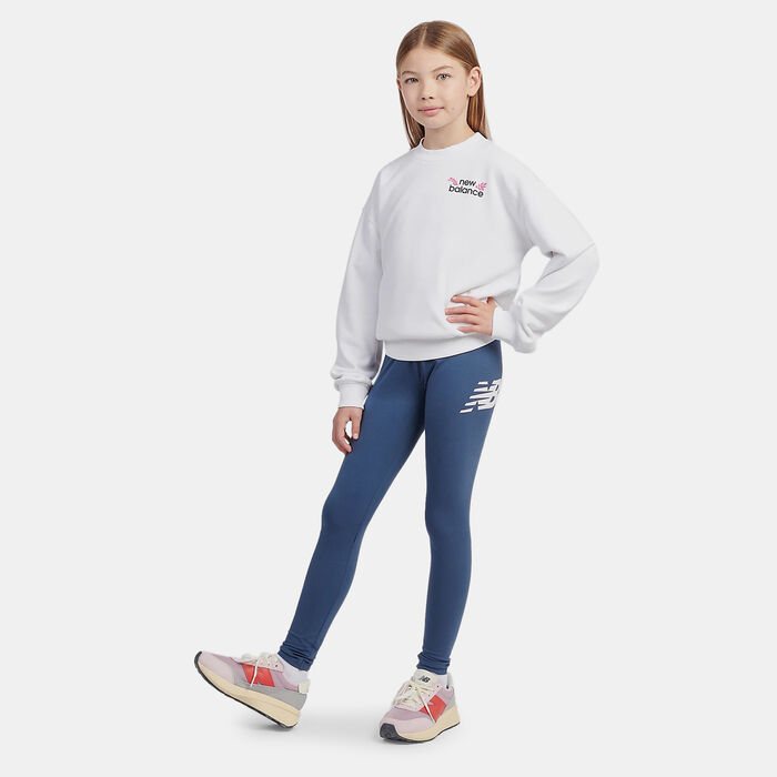 New Balance Kids' Small Logo Hoodie Blue image number 2