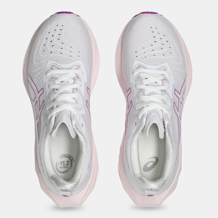ASICS Women's NOVABLAST 4 Running Shoes White ASICS Women's NOVABLAST 4 Running Shoes White image number 4
