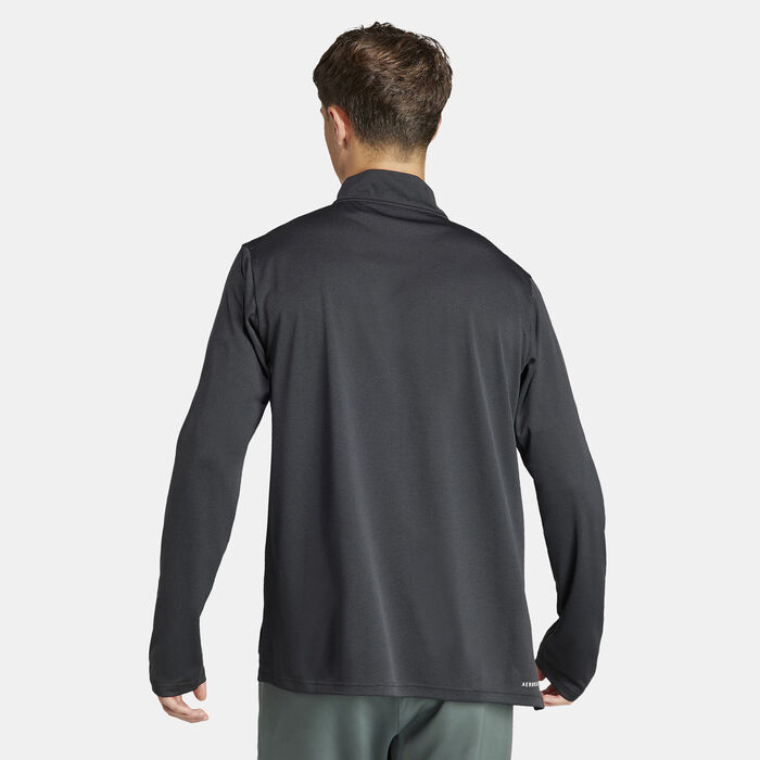 adidas Men's Train Essentials Training 1/4-Zip Top Black image number 1
