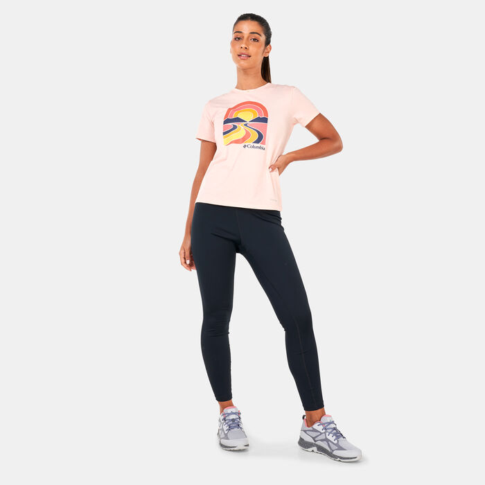 Columbia Women's Sun Trek™ Graphic II T-Shirt Pink image number 2