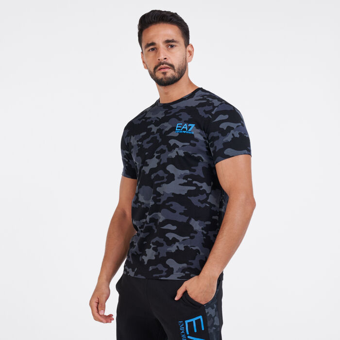 EA7 Emporio Armani Men's Training Graphic Series Camo Print T-Shirt Black EA7 Emporio Armani Men's Training Graphic Series Camo Print T-Shirt Black image number 0