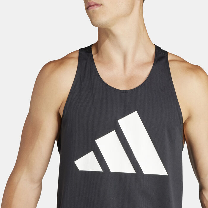 adidas Men's Run It Tank Top Black image number 3