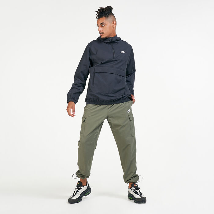 Nike Men's Sportswear Unlined Anorak Jacket Black Nike Men's Sportswear Unlined Anorak Jacket Black image number 2