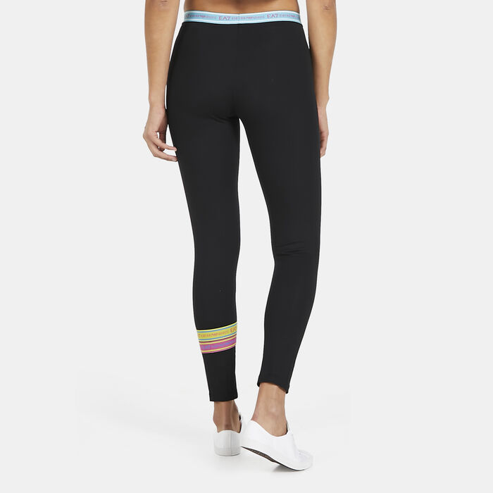 EA7 Emporio Armani Women's Train Logo Series Premium Leggings Black EA7 Emporio Armani Women's Train Logo Series Premium Leggings Black image number 1