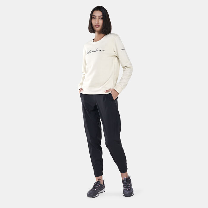 Columbia Women's Columbia Trek™ Graphic Crew Sweatshirt Beige Columbia Women's Columbia Trek™ Graphic Crew Sweatshirt Beige image number 2