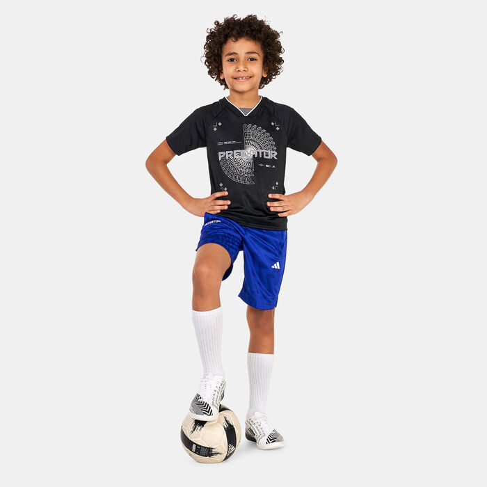 adidas Kids' Football-Inspired Predator Shorts Blue adidas Kids' Football-Inspired Predator Shorts Blue image number 2
