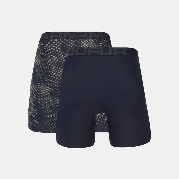 Under Armour Men's Tech™ 6-Inch Boxerjock® Boxers (2 Pack) Green image number 1