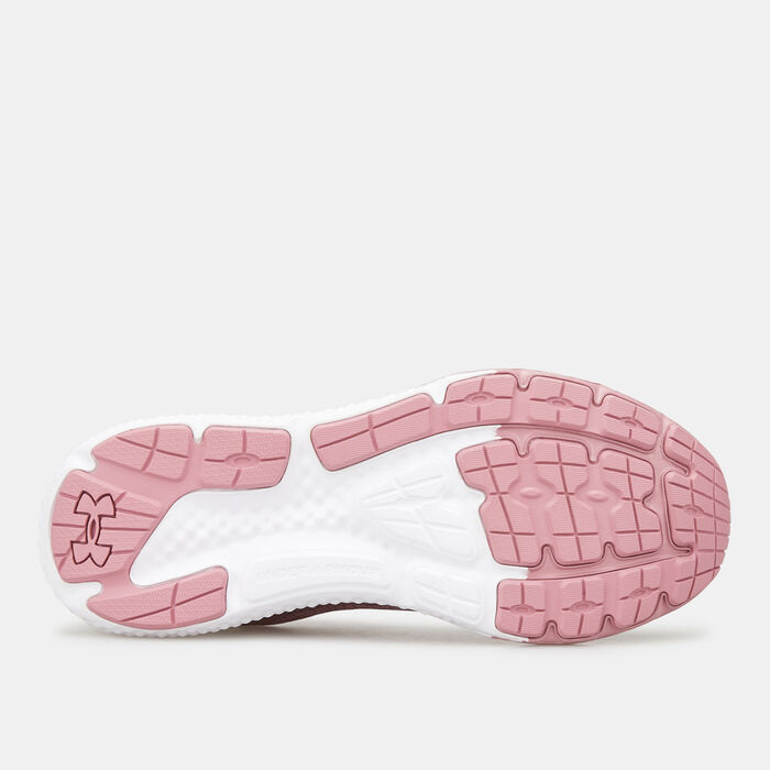 Under Armour Women's UA Charged Rogue 3 Knit Running Shoe Pink image number 4