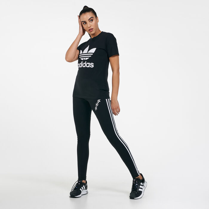 adidas Originals Women's Adicolor Classics Trefoil T-Shirt Black adidas Originals Women's Adicolor Classics Trefoil T-Shirt Black image number 2
